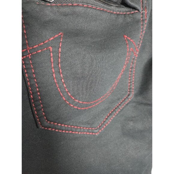 True Religion Sweatpants Mens L Black Drawstring Joggers Zipper Pockets - Picture 3 of 7